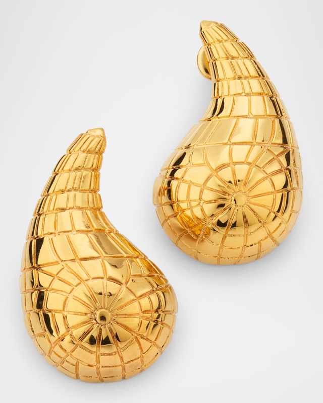 Mosaic Textured Teardrop Earrings